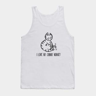 I Love My Chunky Monkey - Cat Tank Top